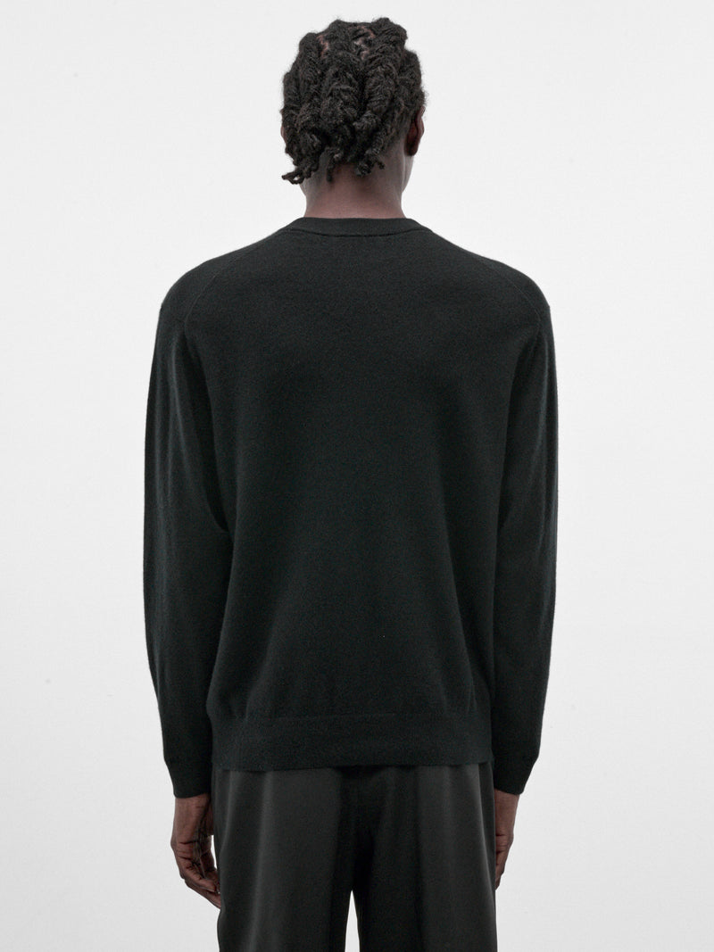 Black Baby Cashmere Crewneck Sweater (KRAGLW0911-BLACK)