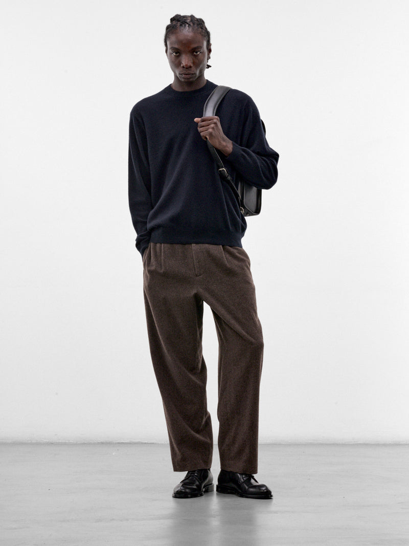 Navy Baby Cashmere Crewneck Sweater (KRAGLW0911-NAVY)