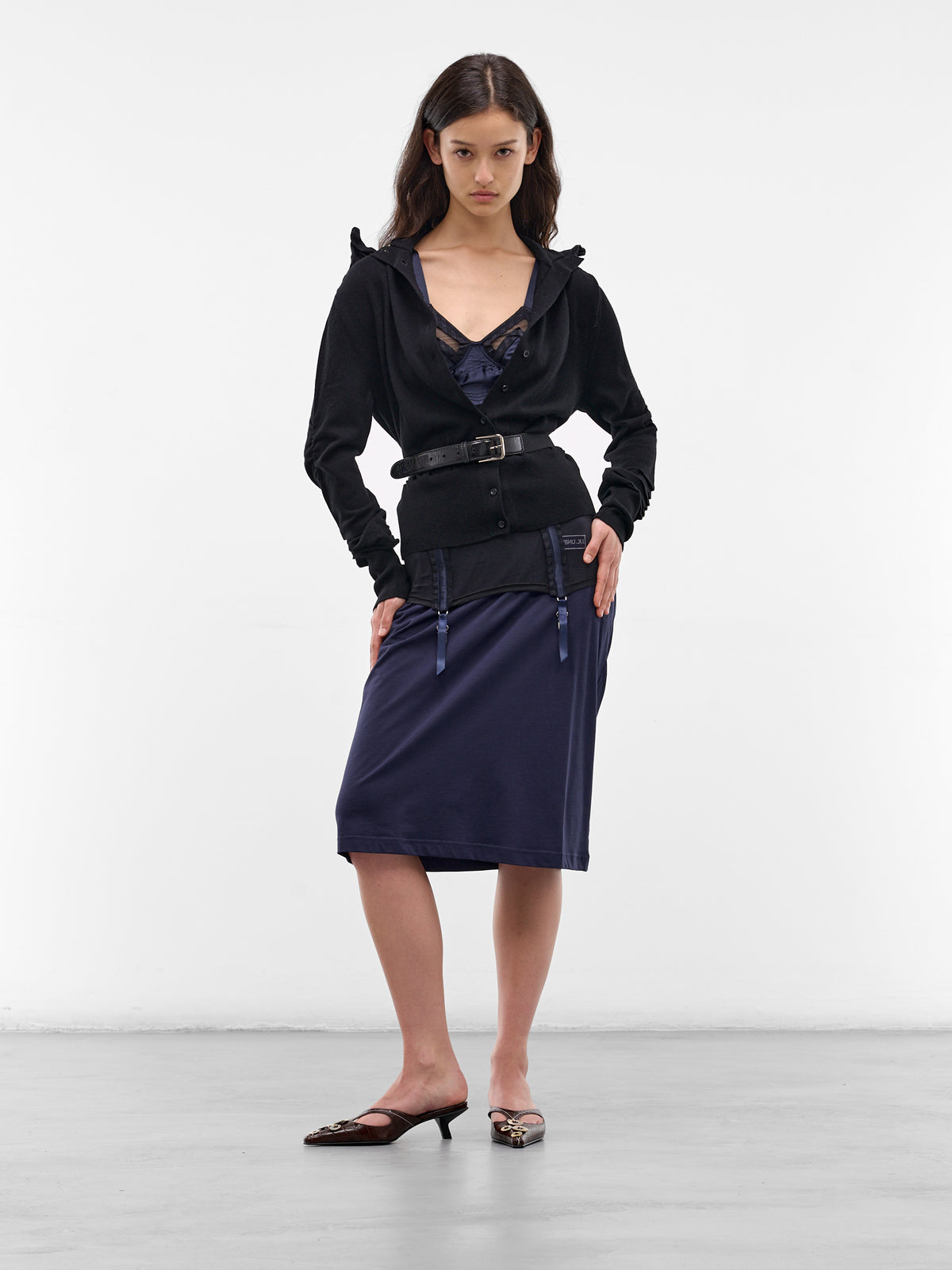 Black Leather Adel Belt (ADEL-BLACK)