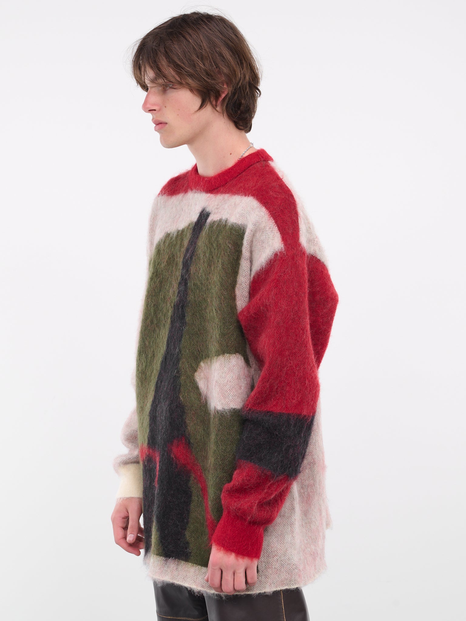 Graphic Knit Sweater (KT02-RED)