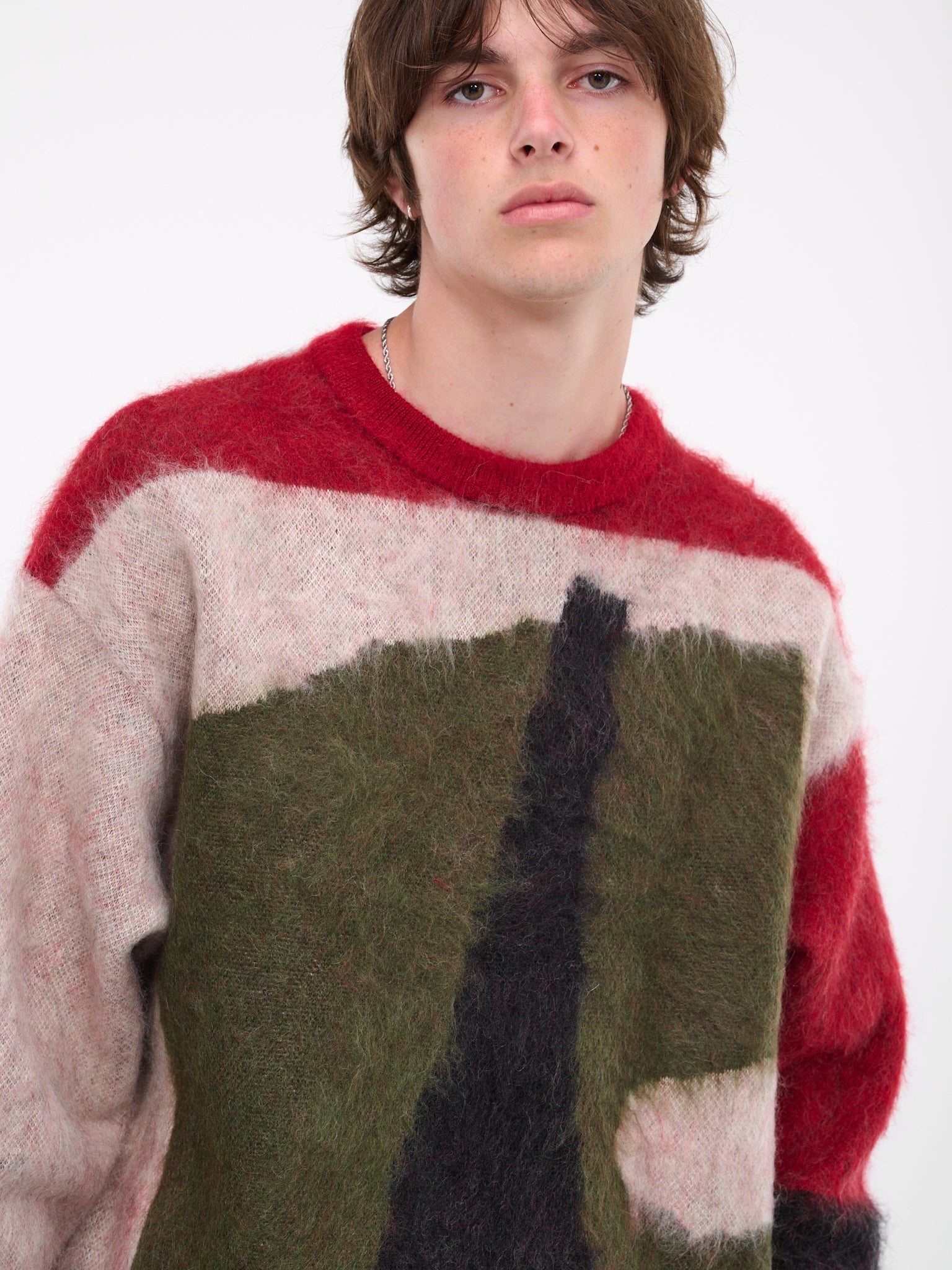 Graphic Knit Sweater (KT02-RED)