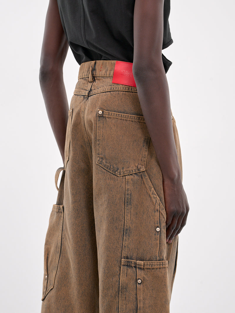 Workwear Multi Rivet Denim Jeans (KUF4MT12BP-TE427-BROWN)