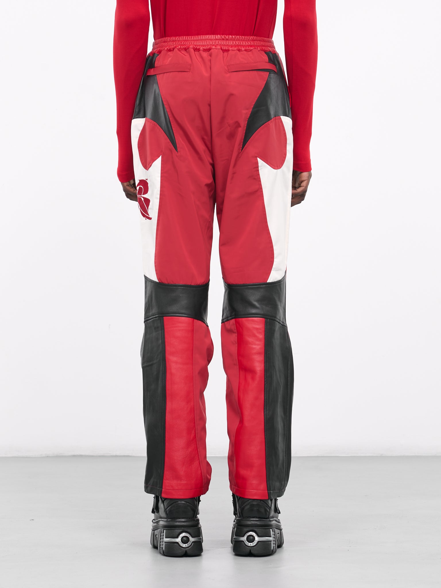 Rider Leather Pants (KUW3PT07KR-C4001-002-RED)