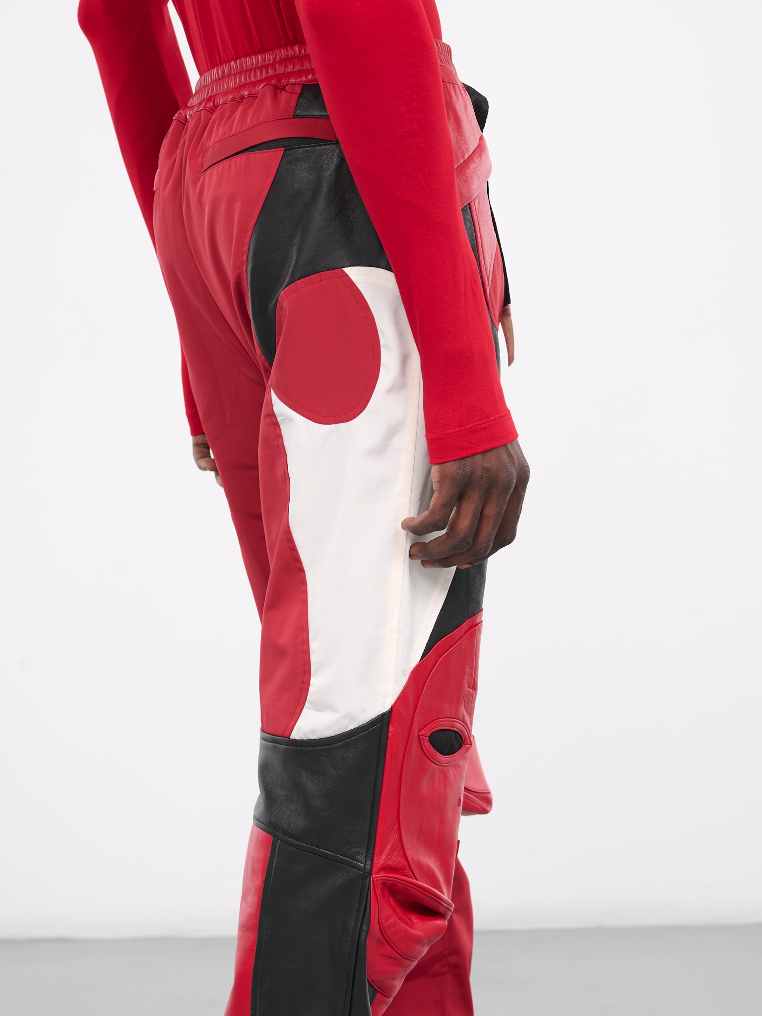 Rider Leather Pants (KUW3PT07KR-C4001-002-RED)
