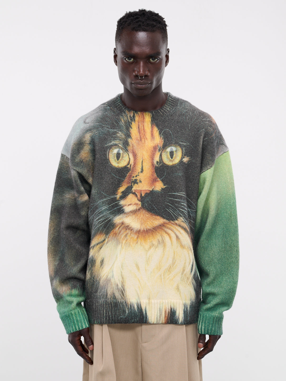 JW ANDERSON Cat Print Jumper | H.Lorenzo - front