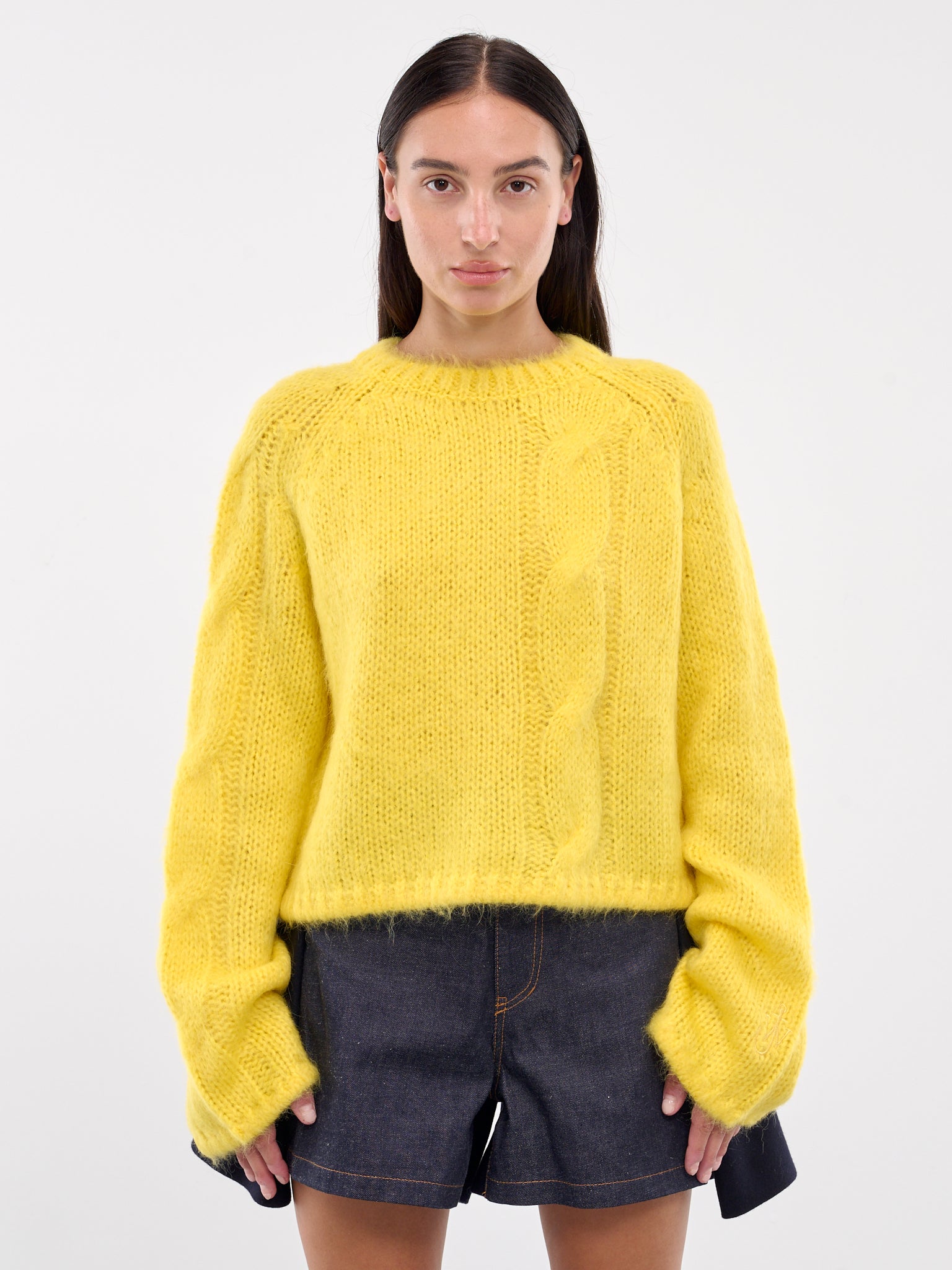Bright yellow sweaters deals