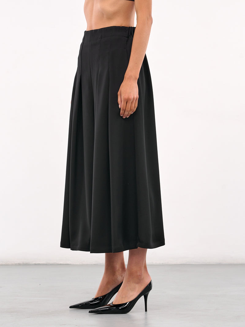 Tuck Flare Pants (LA-P52-910-1-BLACK)
