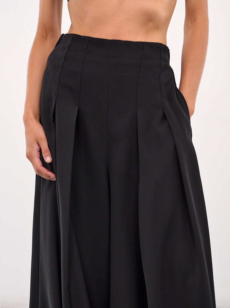 Tuck Flare Pants (LA-P52-910-1-BLACK)