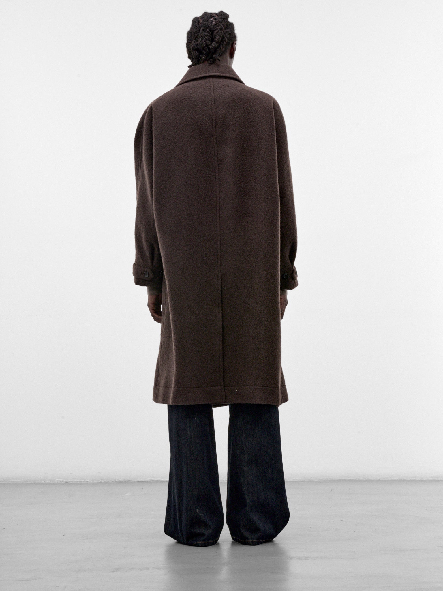 Brown Fuller Wool Coat (LA68FA221-44-BROWN)