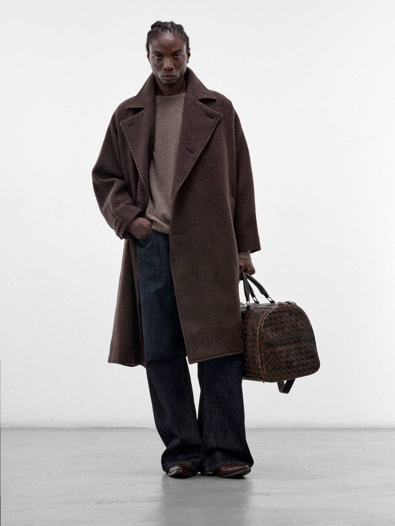 Brown Fuller Wool Coat (LA68FA221-44-BROWN)