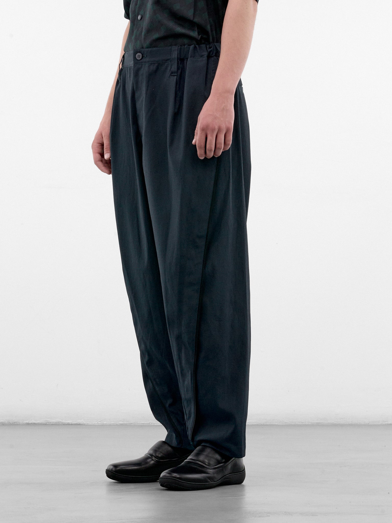 Dark Green Wide Trousers (LA68FF062-63-DARK-GREEN)