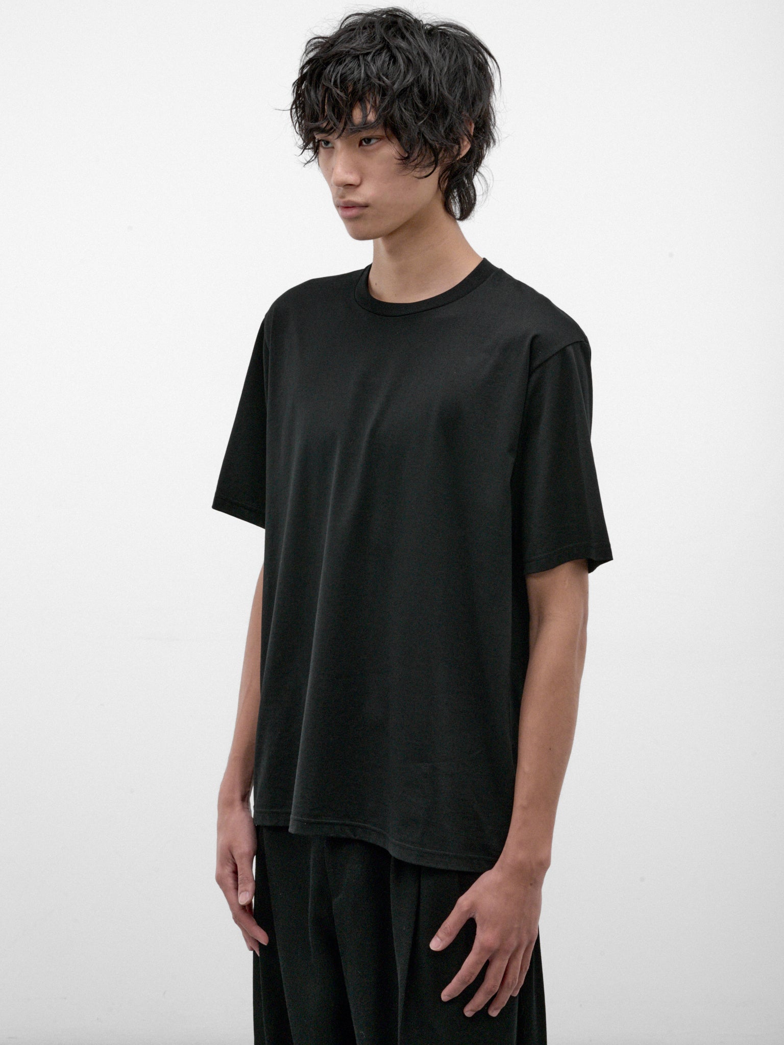 Black Relaxed Tee (LA68JK116-15-BLACK)