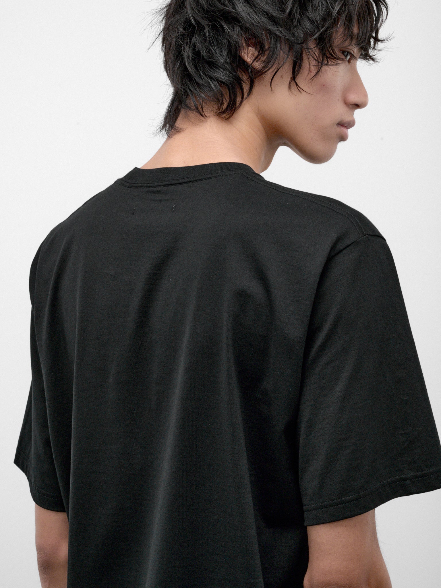 Black Relaxed Tee (LA68JK116-15-BLACK)