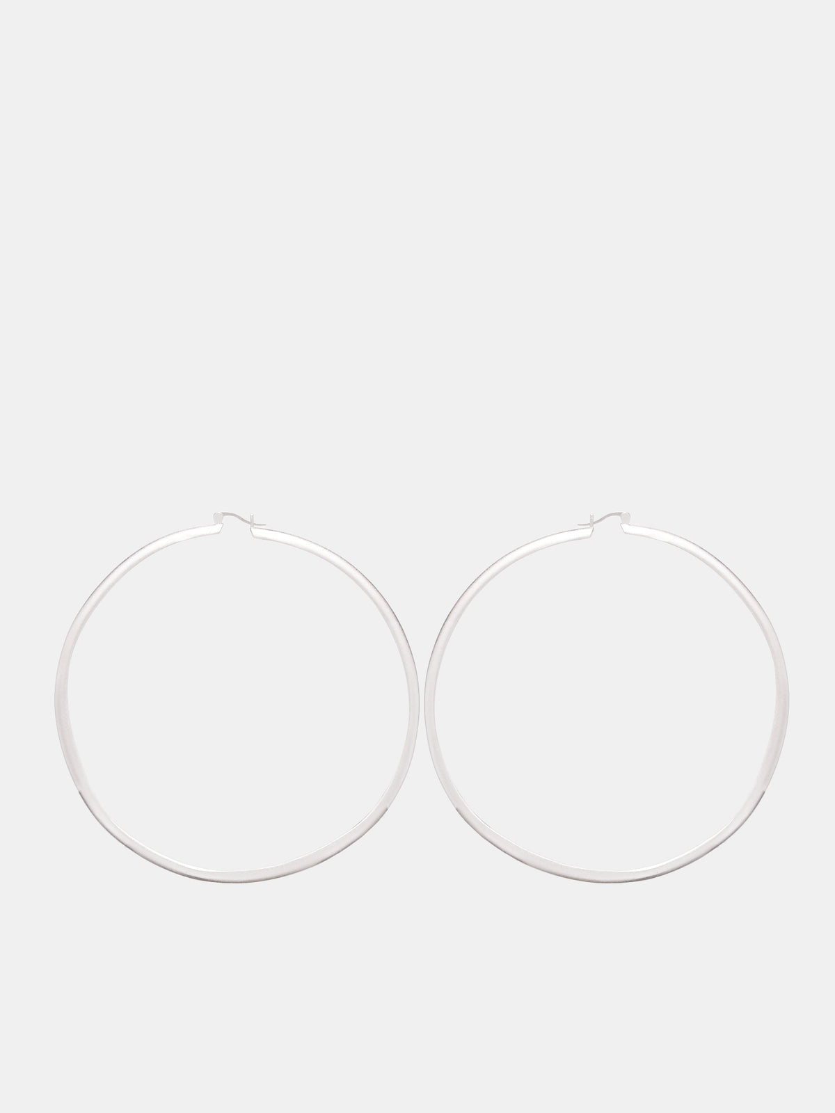 Moya Hoop Earrings (LC-3389S-SILVER)