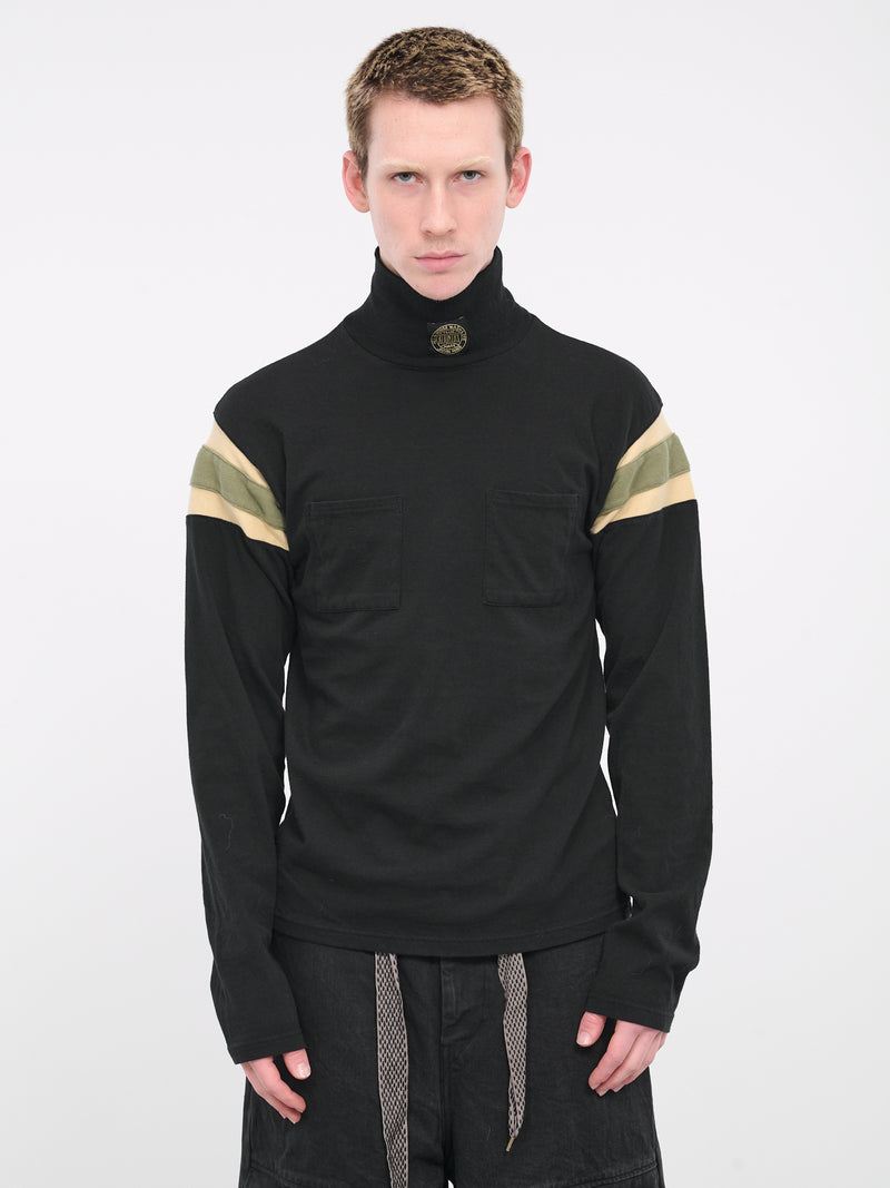 Hard Ball Pocket Turtleneck (LC099-BLK)