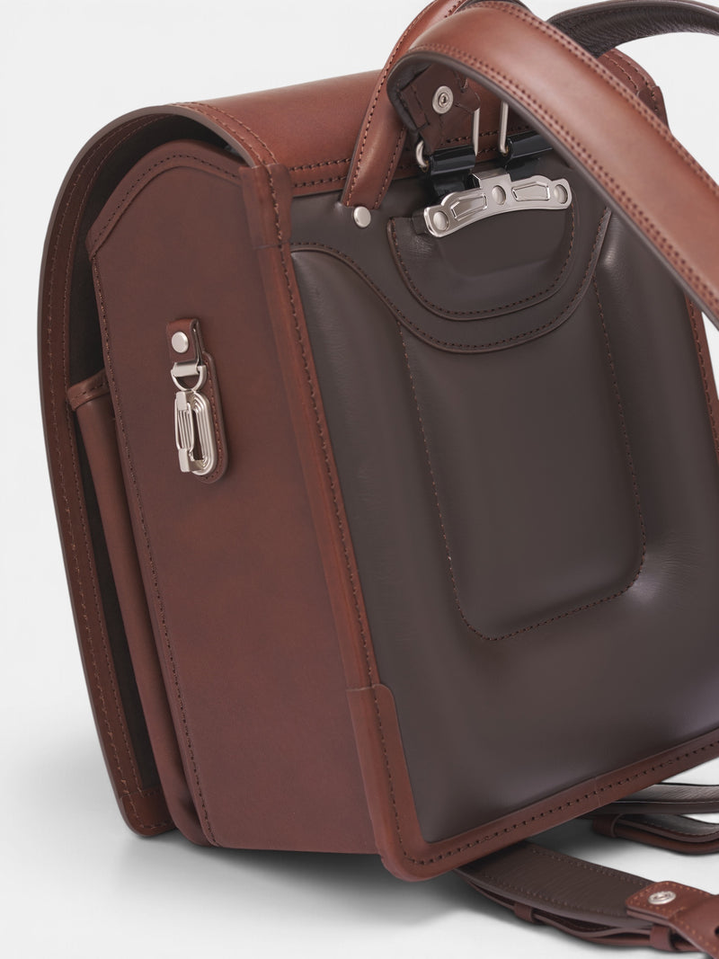Brown Steerhide Randoseru Backpack (RANDSERU-STEERHIDE-MED-BROWN)