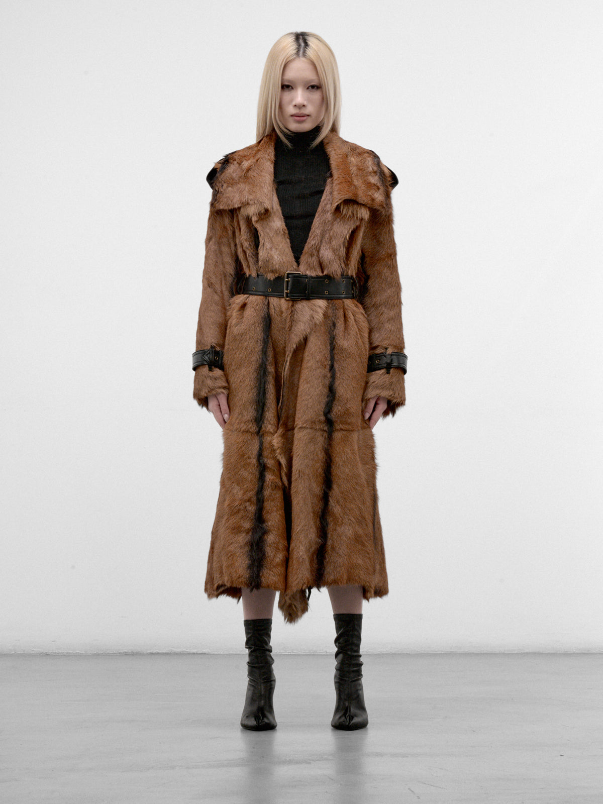Camel Shearling Linley Wrap Coat (LINLEY-CAMEL)