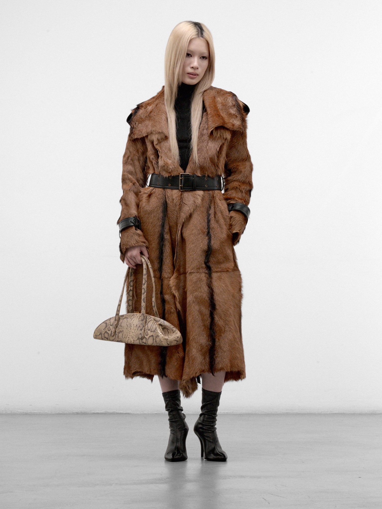 Camel Shearling Linley Wrap Coat (LINLEY-CAMEL)
