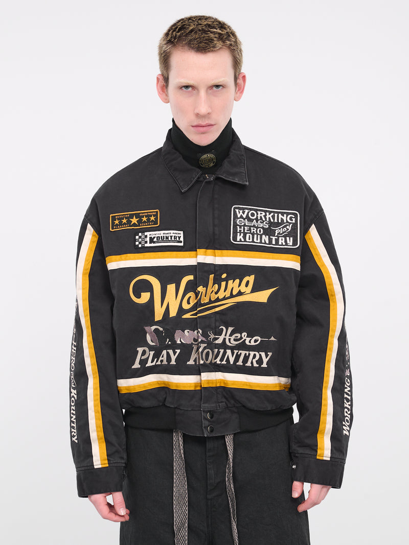 Chino Ad Racing Drizzler Jacket (LJ090-BLK)