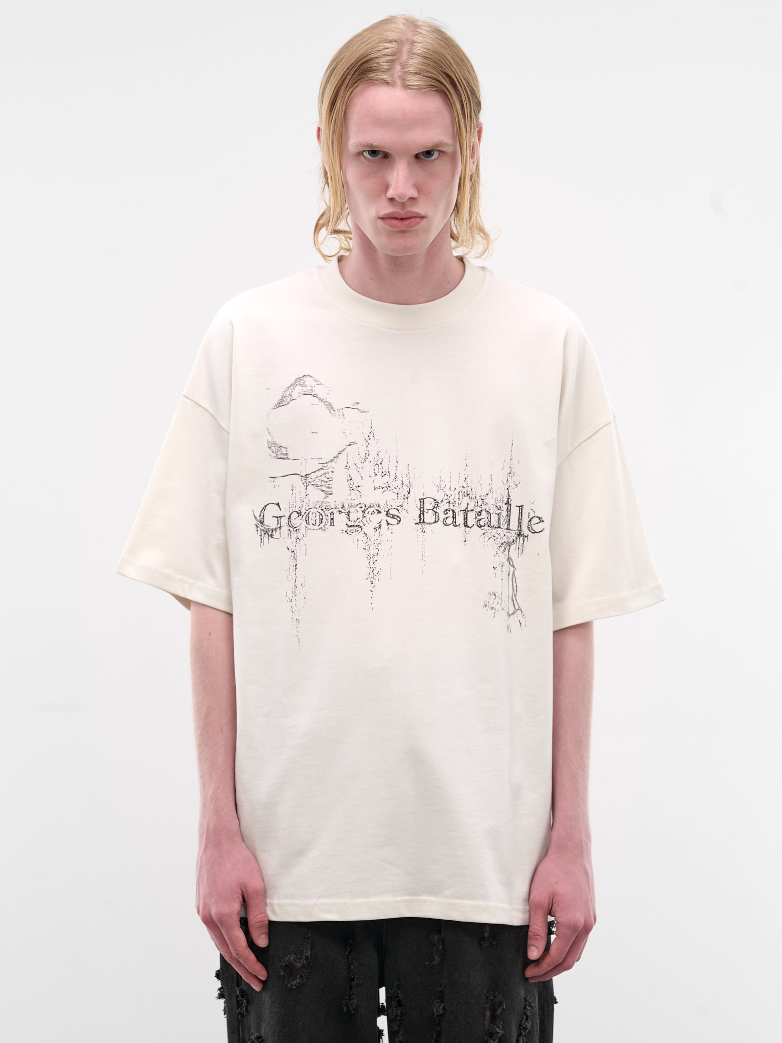Bone Bataille Graphic Oversized Tee (LKSS26-BATAILLE-BONE)
