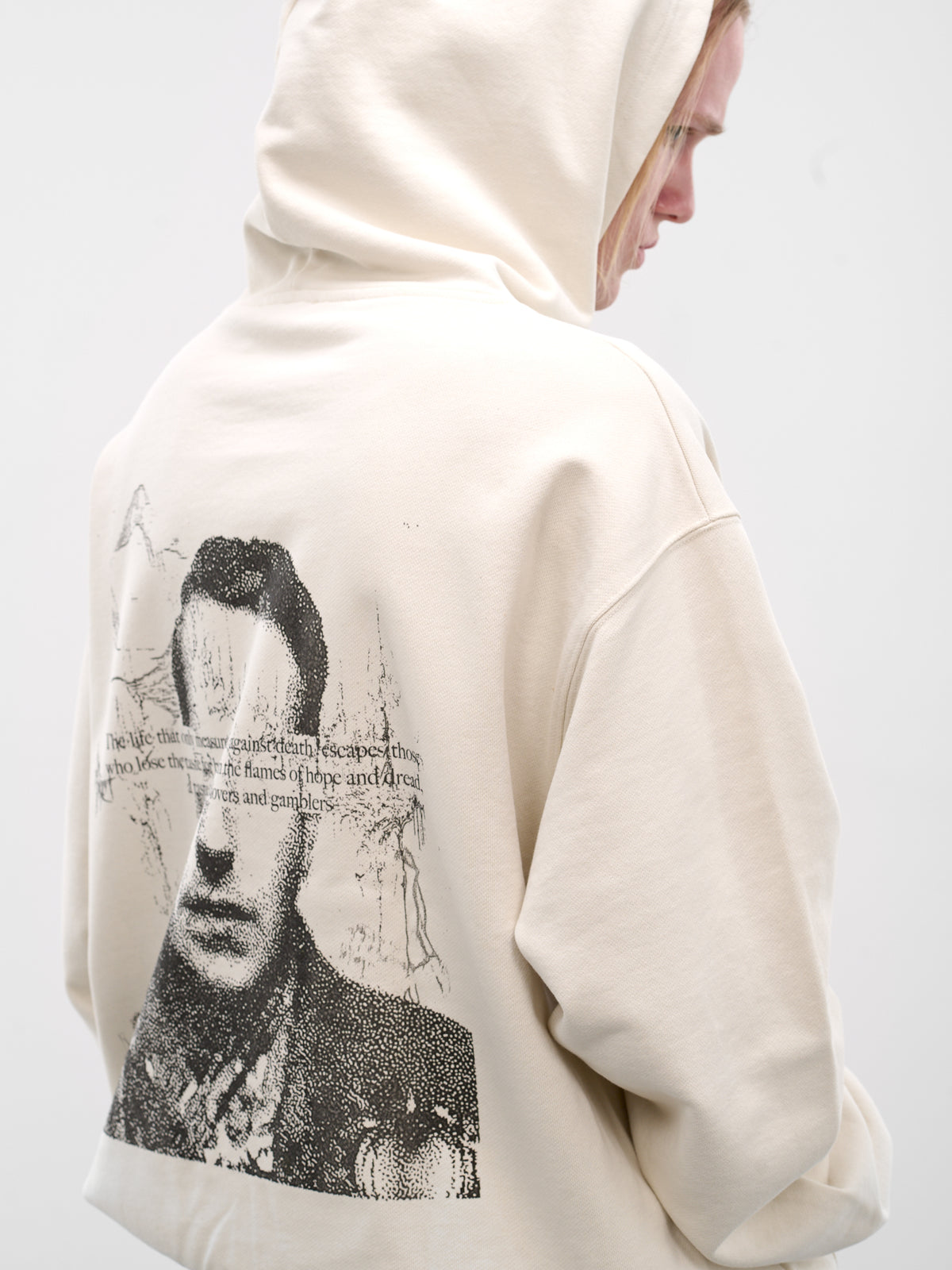 Bone Bataille Graphic Oversized Hoodie (LKSS26-BATAILLE-BONE)