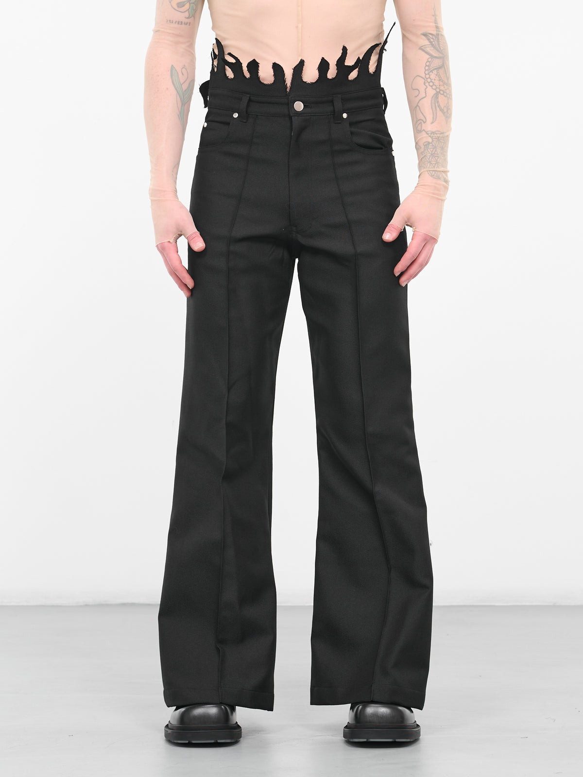 Flame Waist Pants (LL-PT-4222-BLACK)
