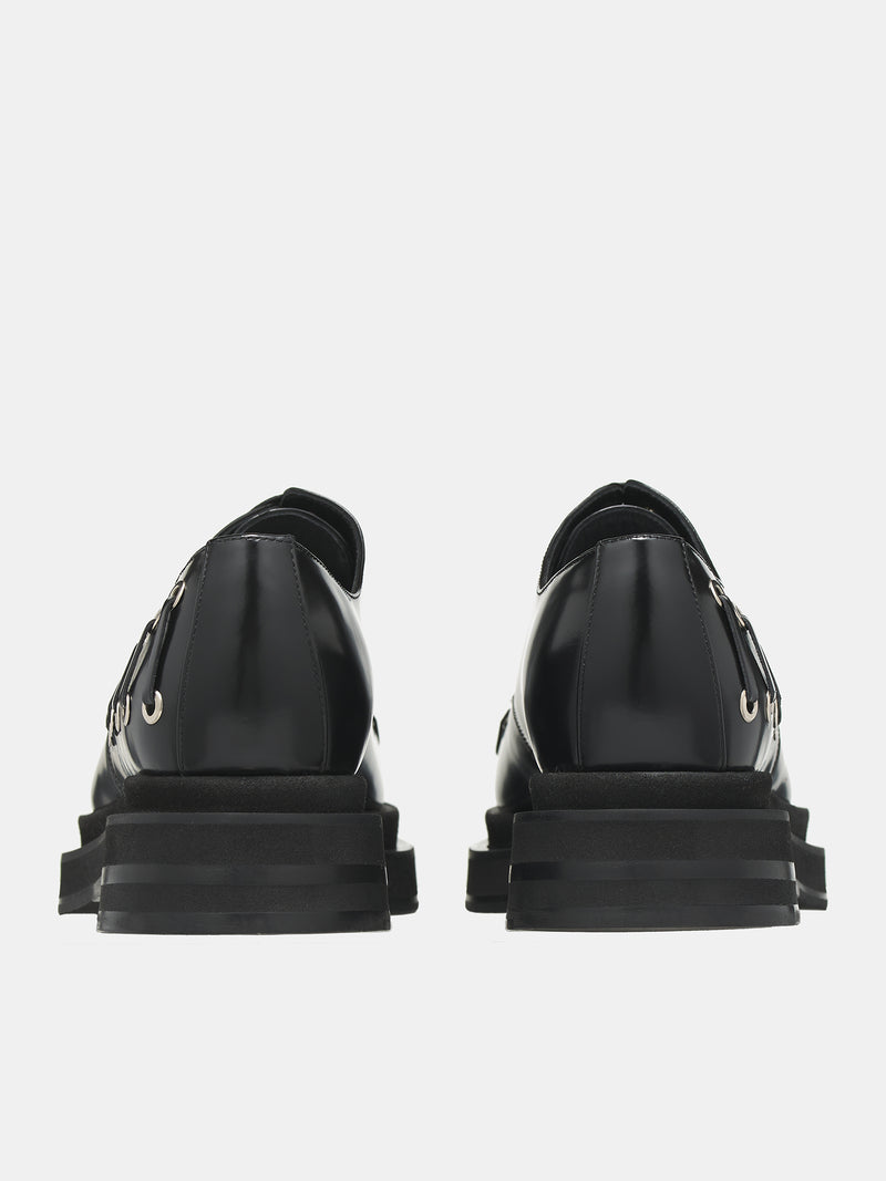 Grommet Platform Shoes (LOF2-M-0740-BLACK)