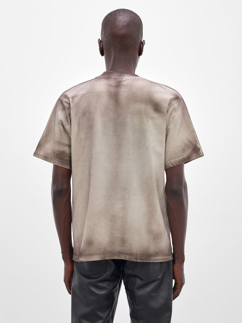 London Cheetah Graphic Print Tee (LONDON-T-SHIRT-GREEN-BROWN)