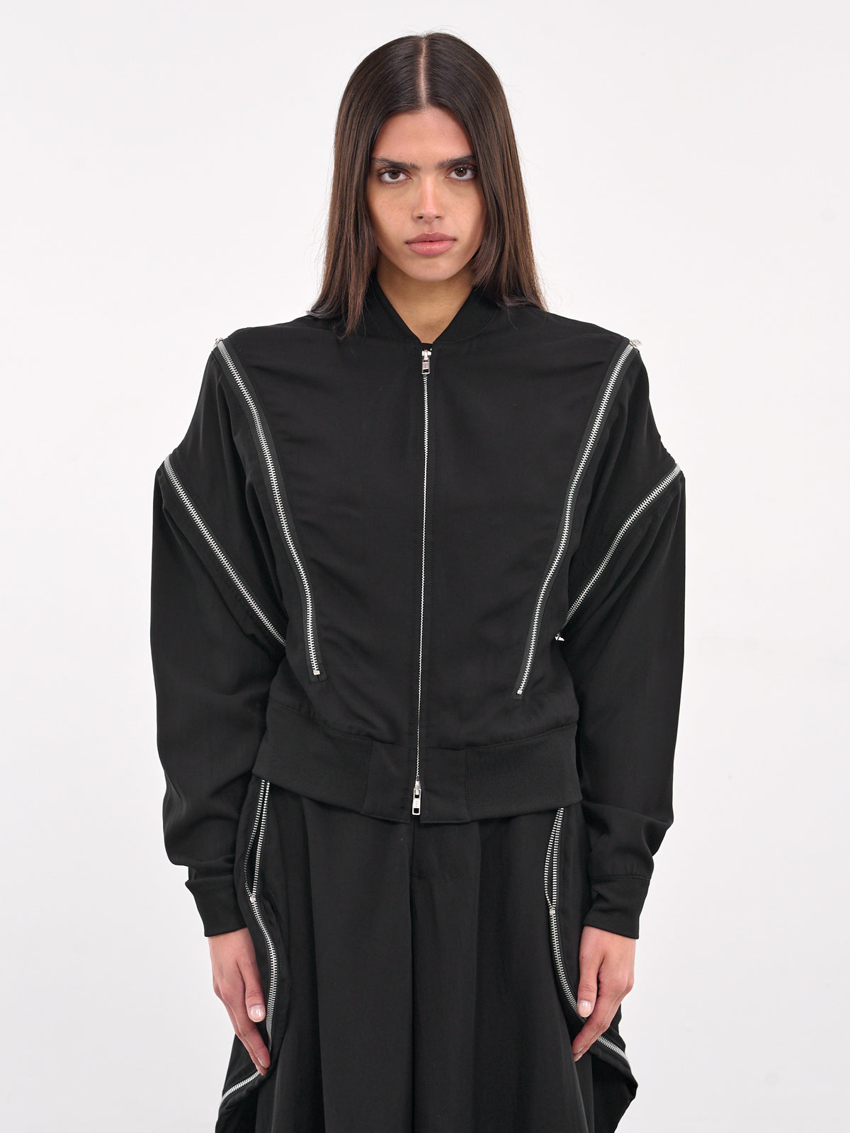 Zip Vent Bomber Jacket (LP-J11-200-1-BLACK)