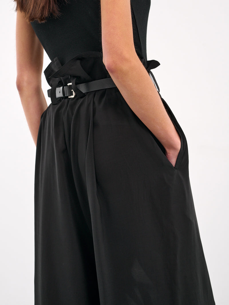 Lawn Waist String Tuck Pants (LP-P10-201-1-BLACK)