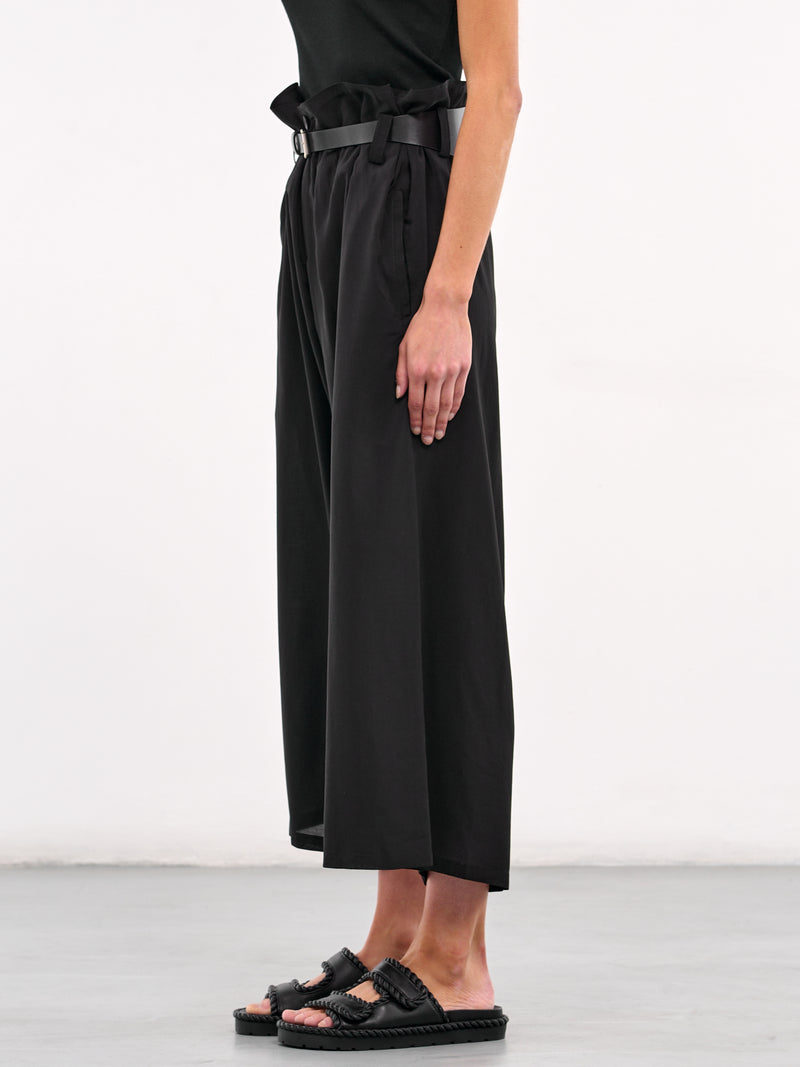 Lawn Waist String Tuck Pants (LP-P10-201-1-BLACK)