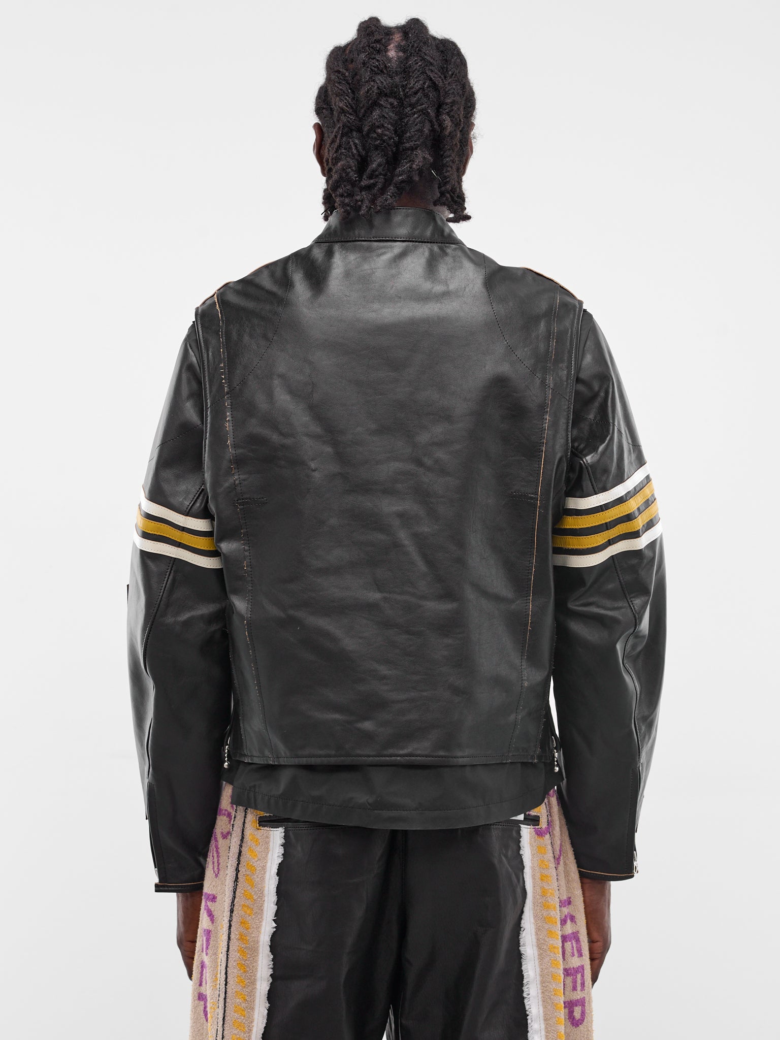 Black Leather Rider Moto Jacket (LT-SV-NRS-1001-BLACK)