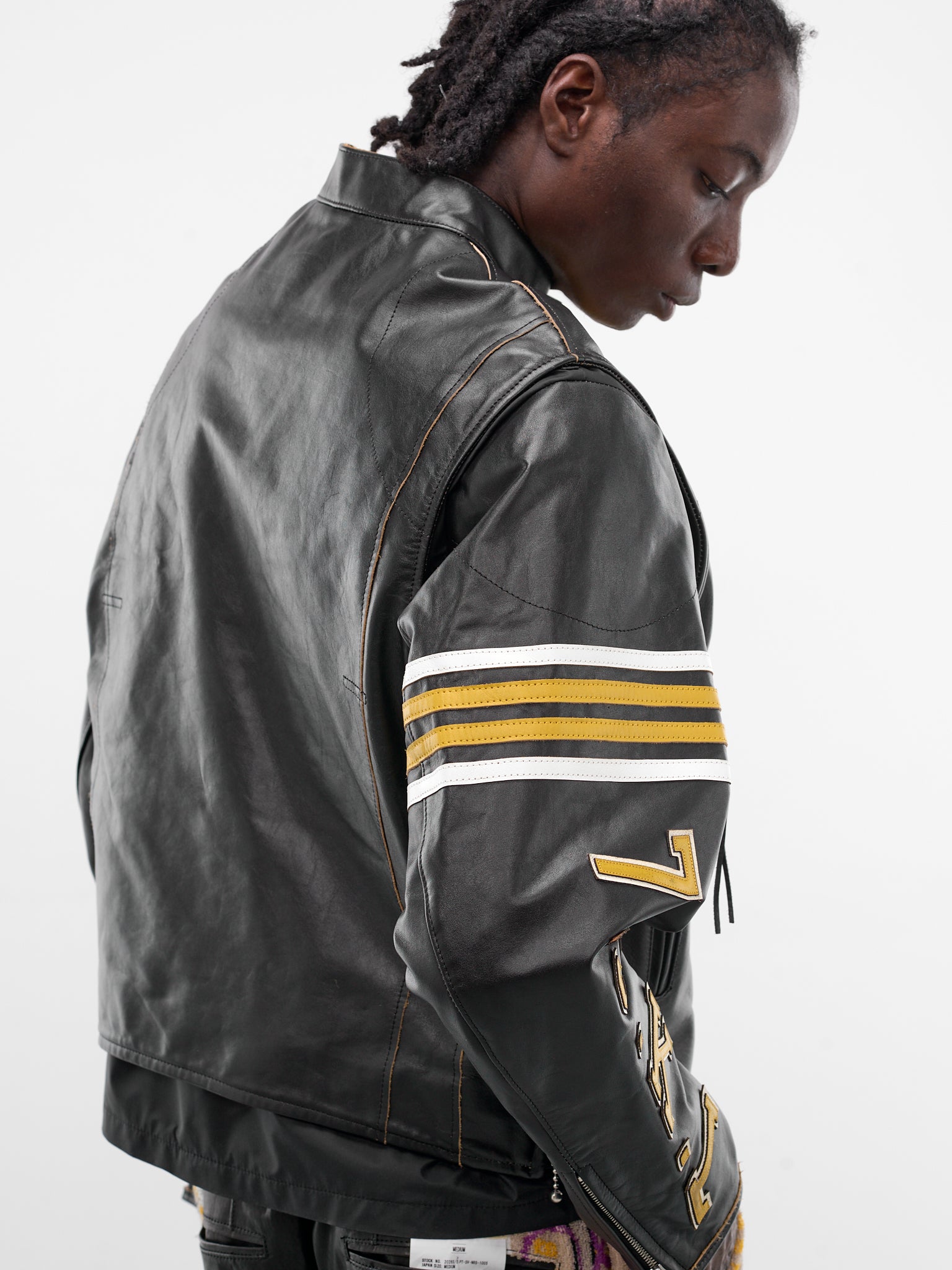 Black Leather Rider Moto Jacket (LT-SV-NRS-1001-BLACK)