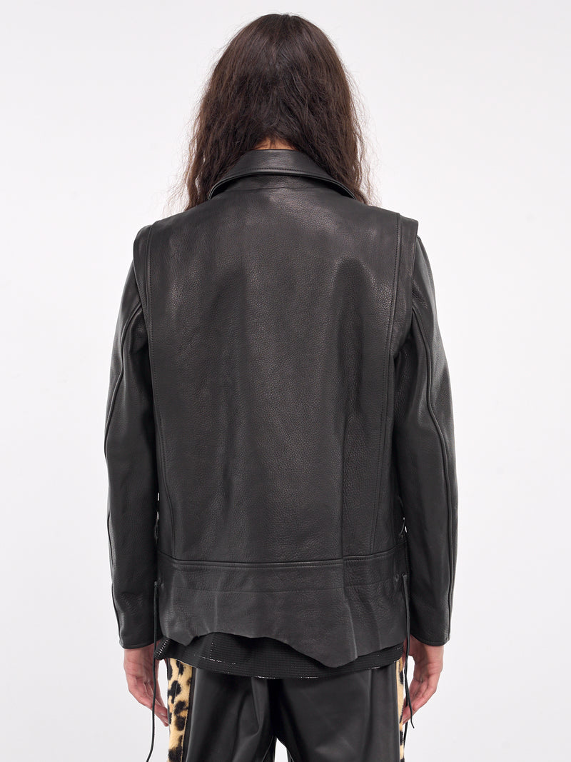 Double Rider Leather Jacket (LT-SV-NYA-1002-BLACK)