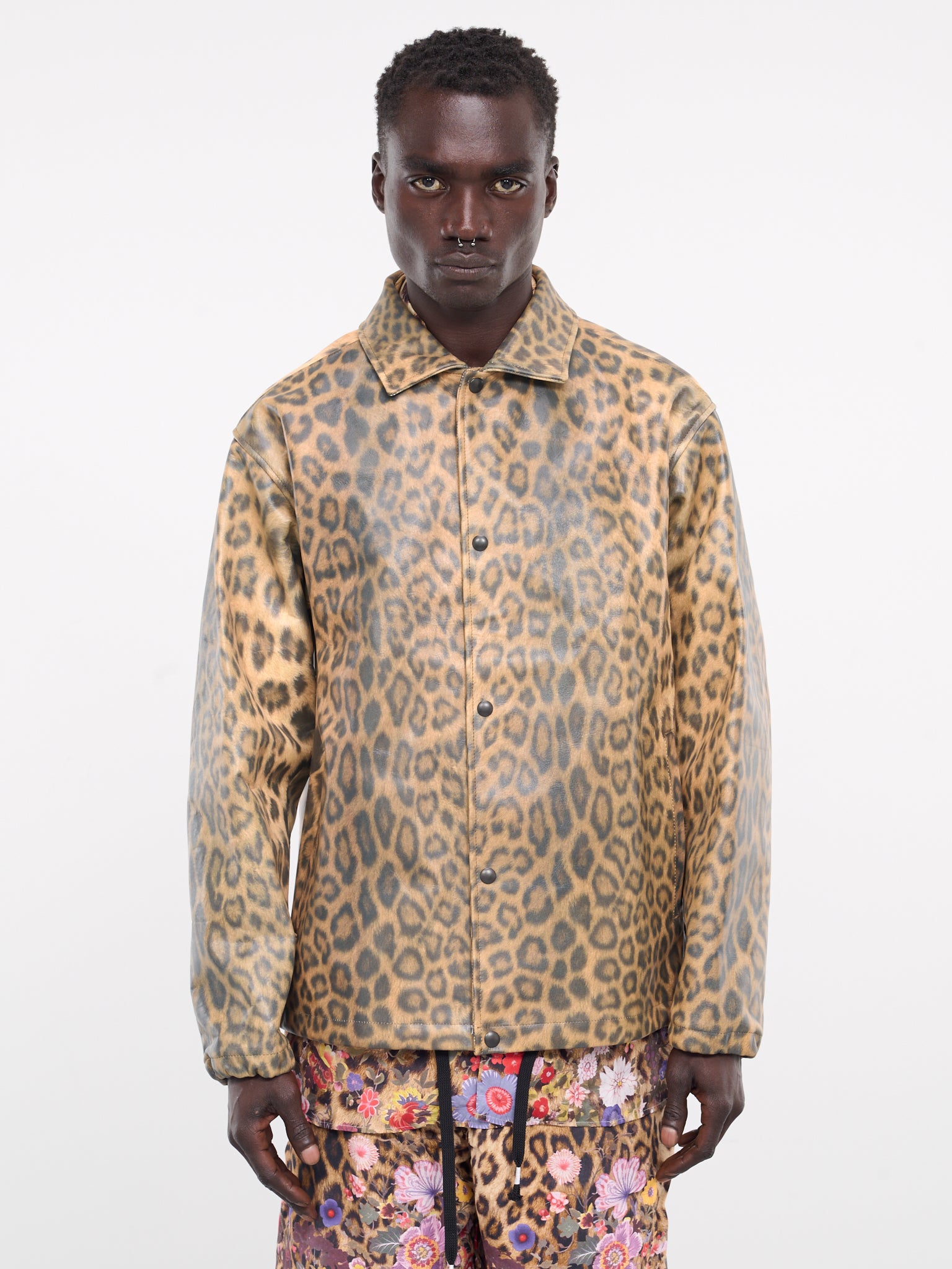 Leopard Leather Coach Jacket (LT-SV-NYS-1001-LEOPARD)