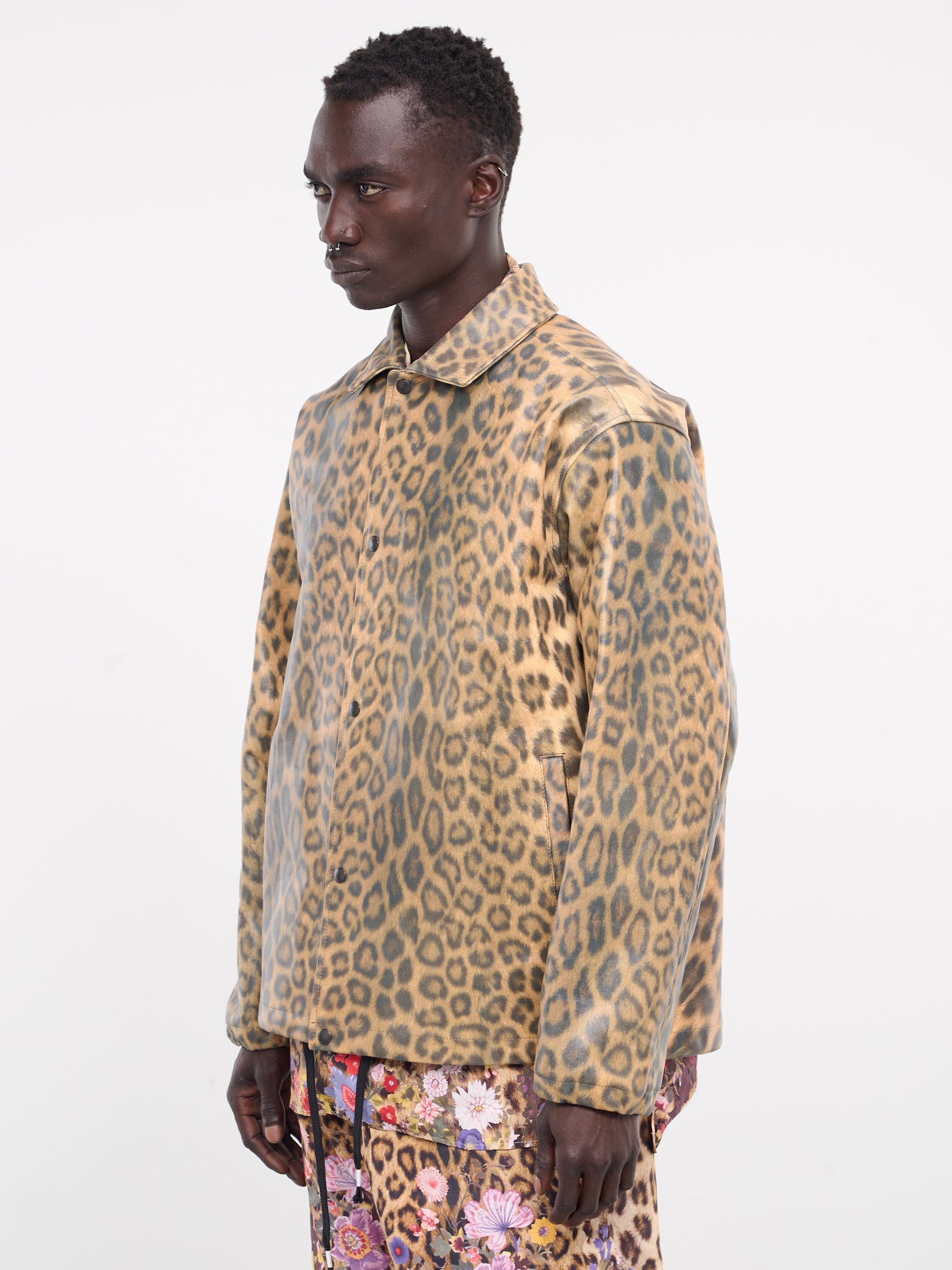 Leopard Leather Coach Jacket (LT-SV-NYS-1001-LEOPARD)