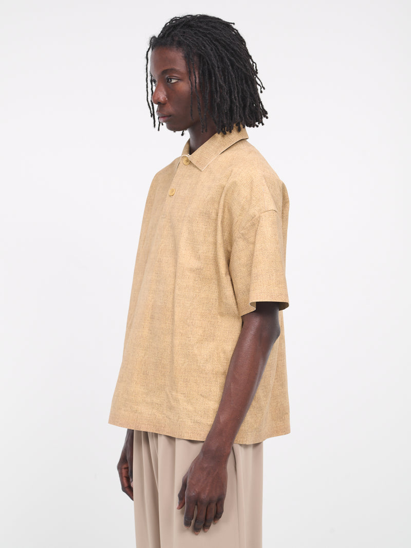 Leather Polo Shirt (LT0050-LT0082-150-SAND)