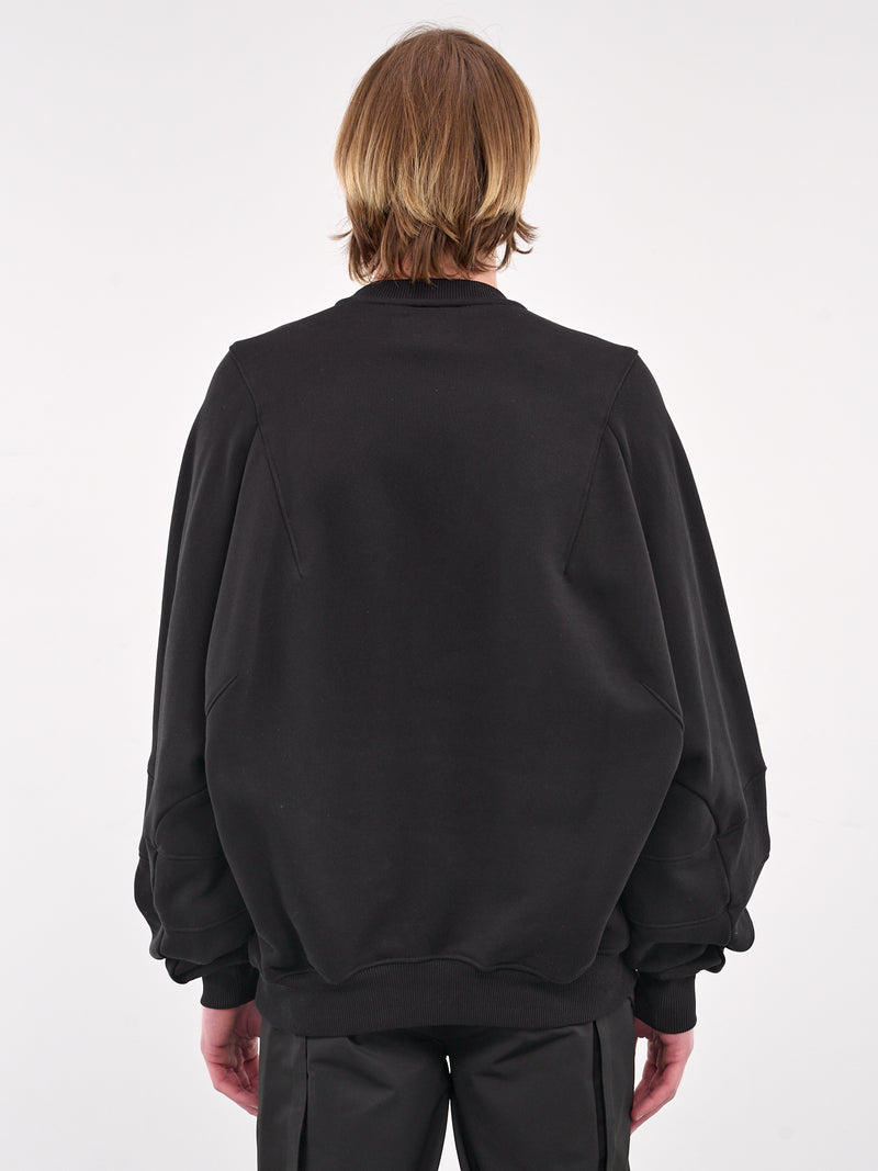Plicate Crewneck (M-08-062-BLACK)