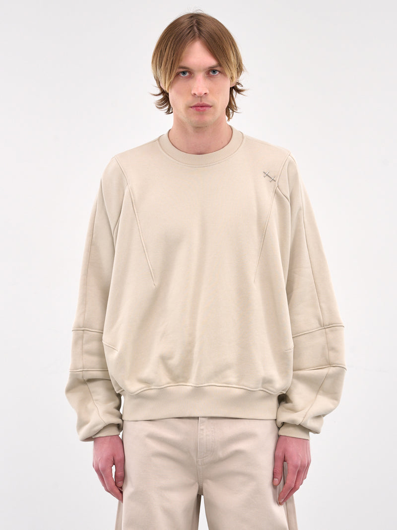 Plicate Crewneck (M-08-062-STONE)