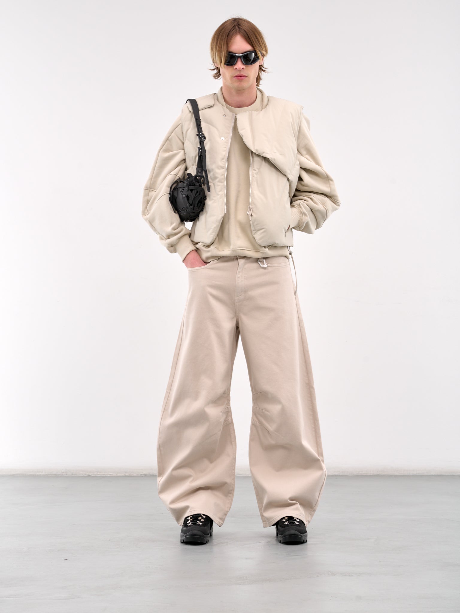Plicate Crewneck (M-08-062-STONE)