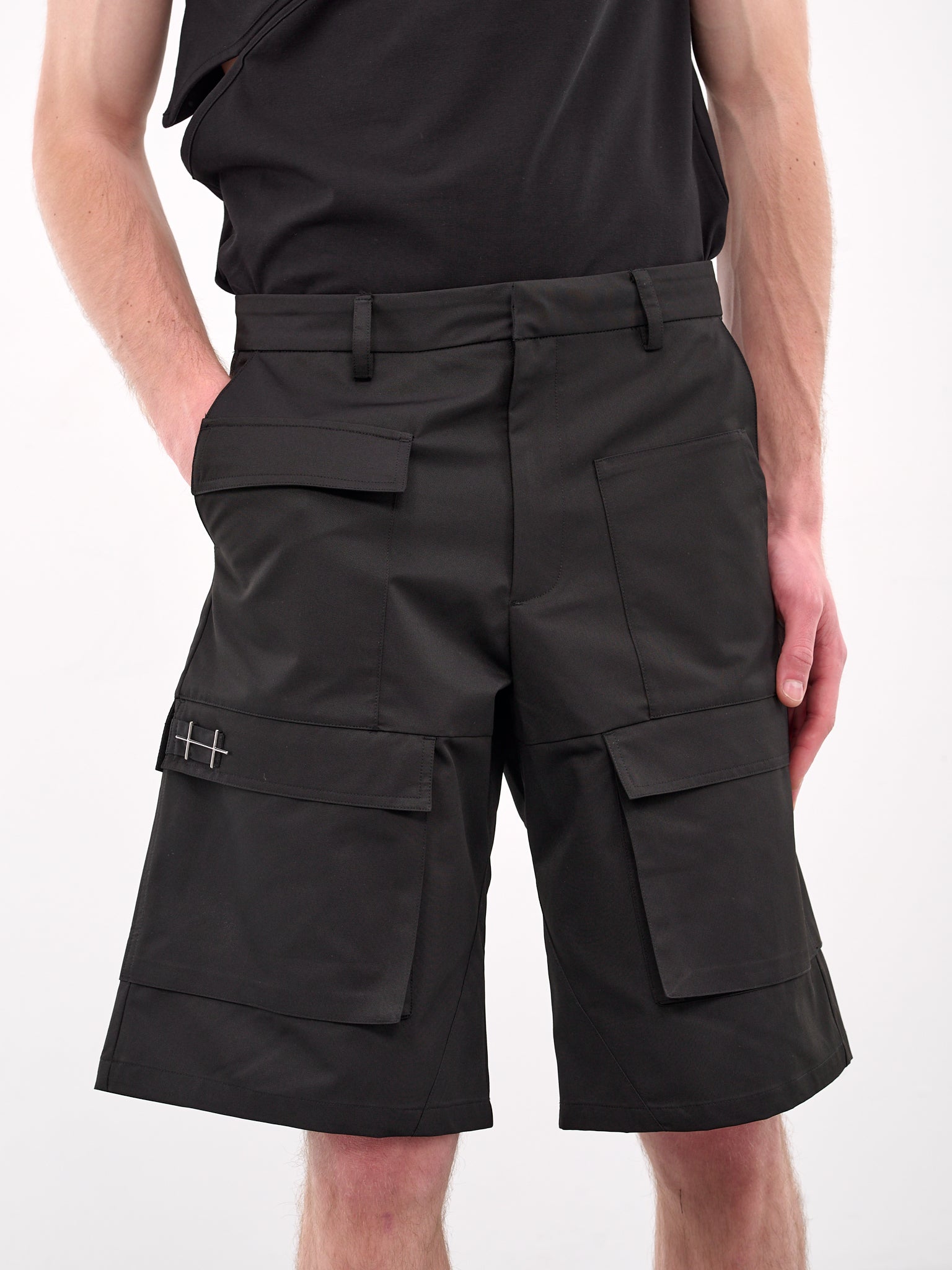 Cellulae Cargo Shorts (M-10-163-BLACK)