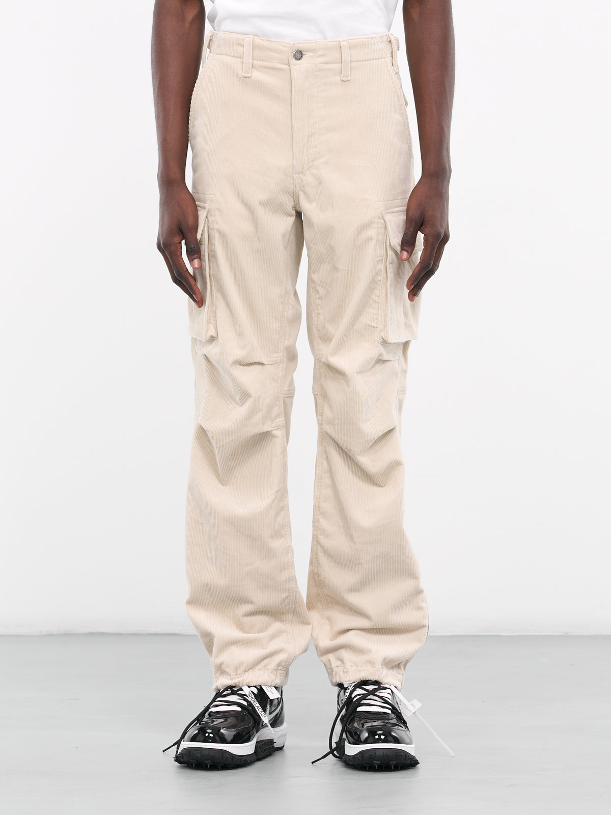 Cargo Corduroy Pants (M015345-501-IVORY)