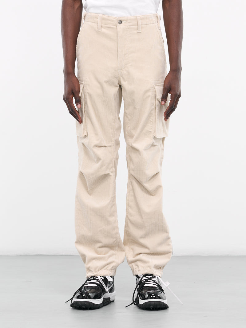 Cargo Corduroy Pants (M015345-501-IVORY)