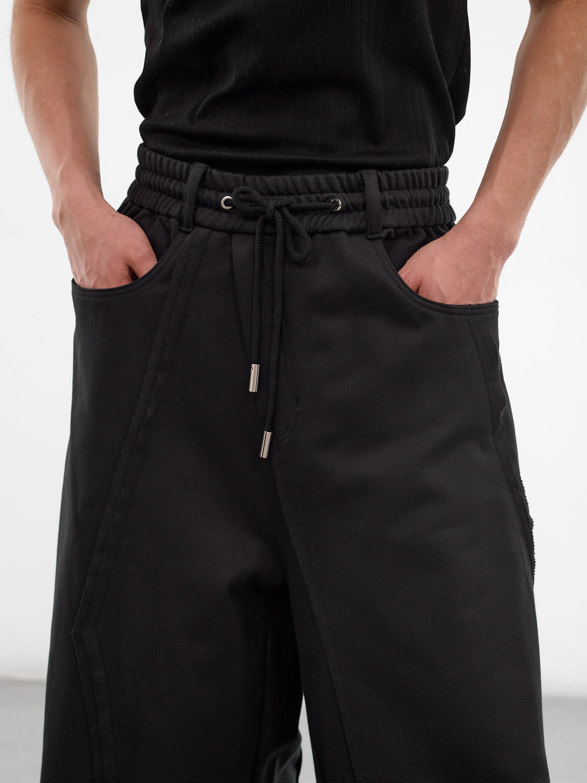Cotton Deconstructed Biascast Training Pants (MI2PT716BK-BLACK)