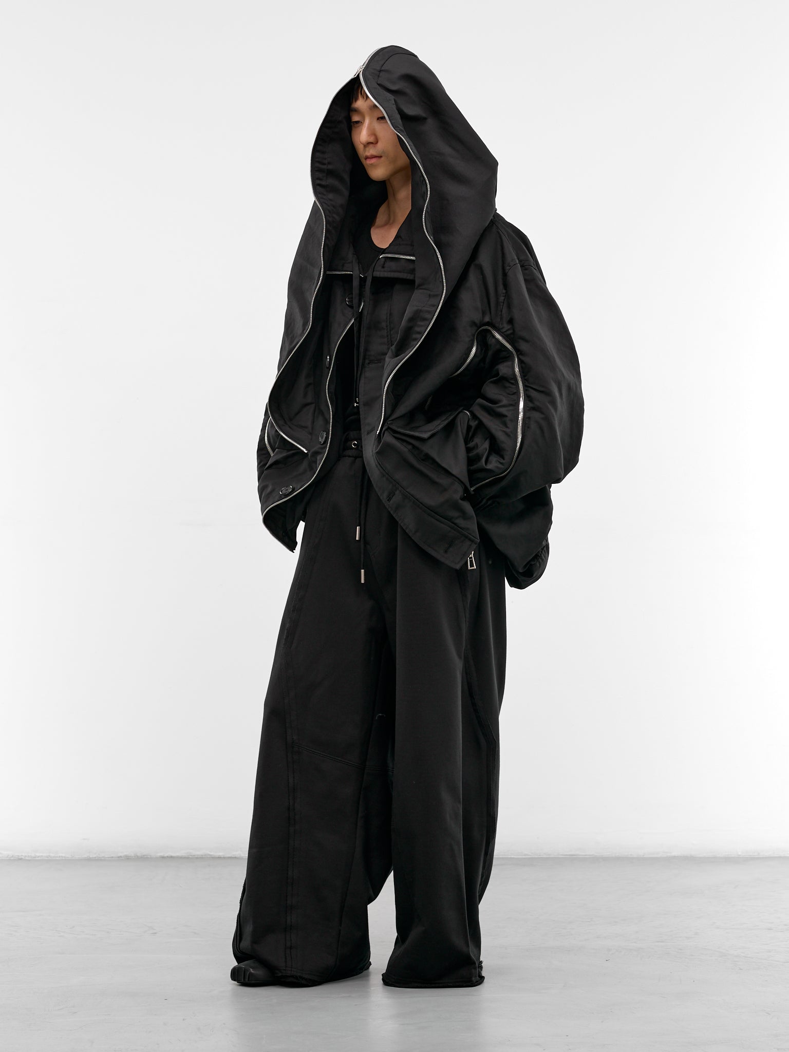 Cotton Deconstructed Biascast Training Pants (MI2PT716BK-BLACK)