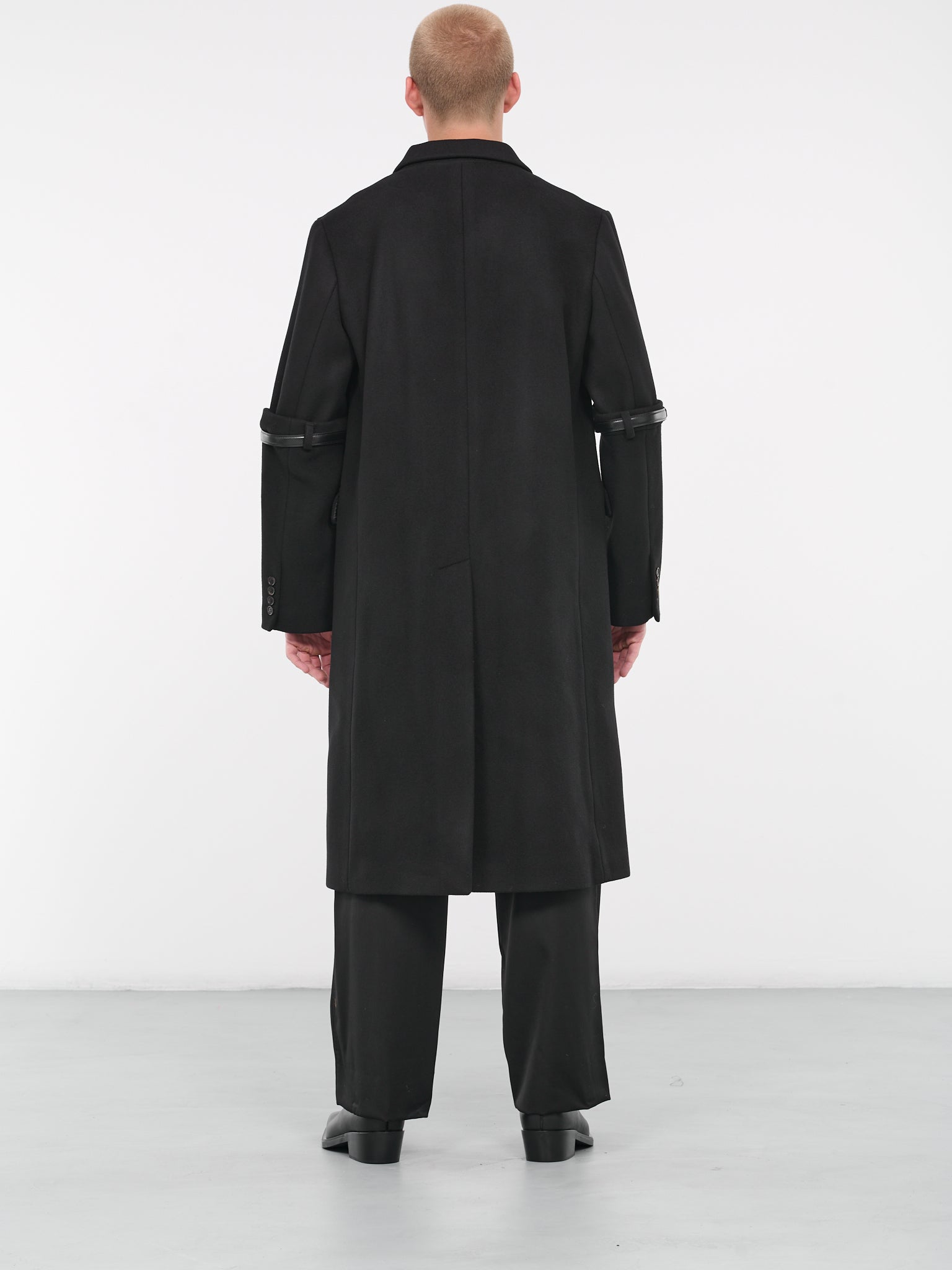 Belted Tailored Coat (M14211-BLACK)