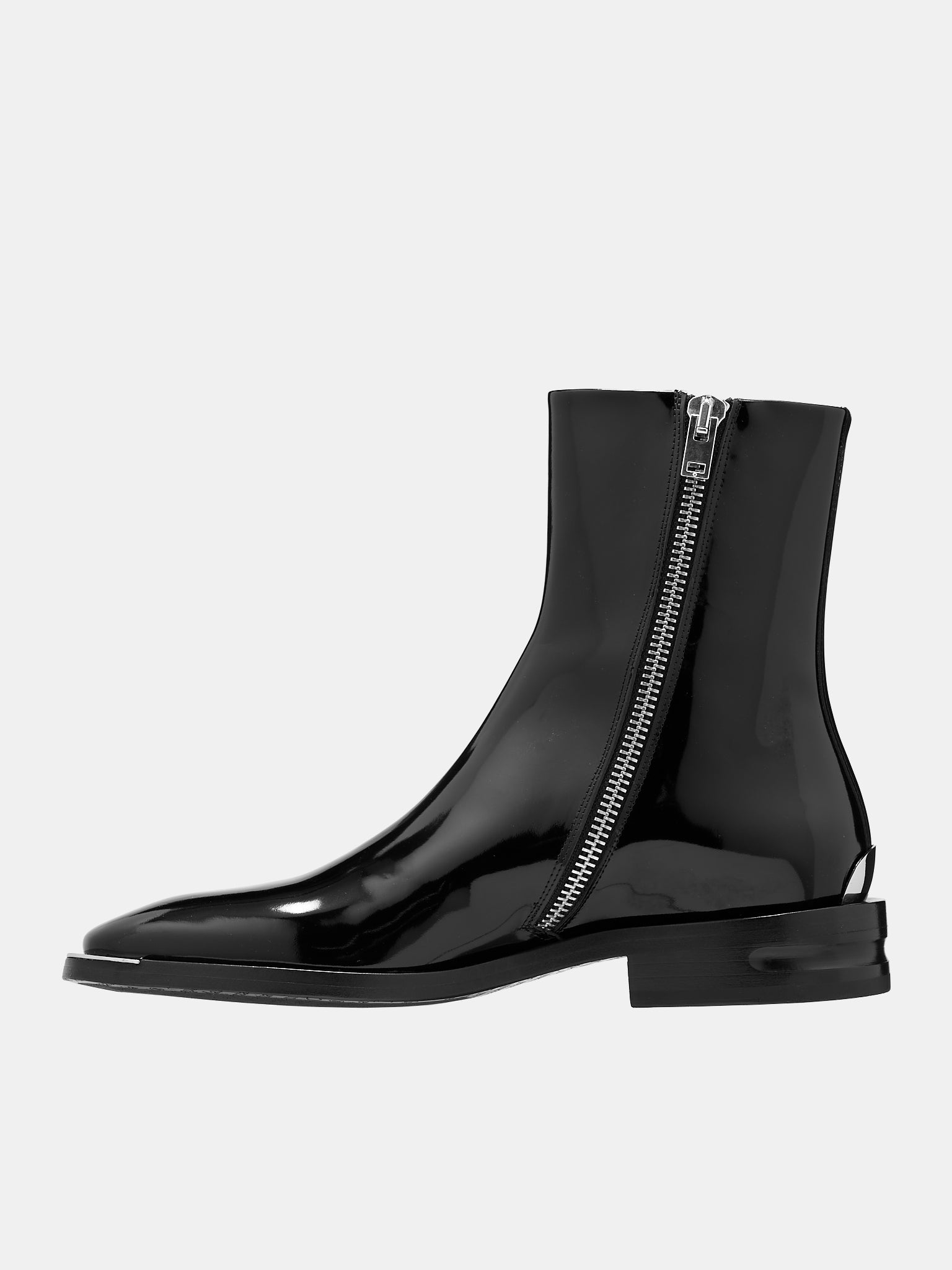 Patent Leather Boots (M2020-287-ABBRASIVATO-NERO)