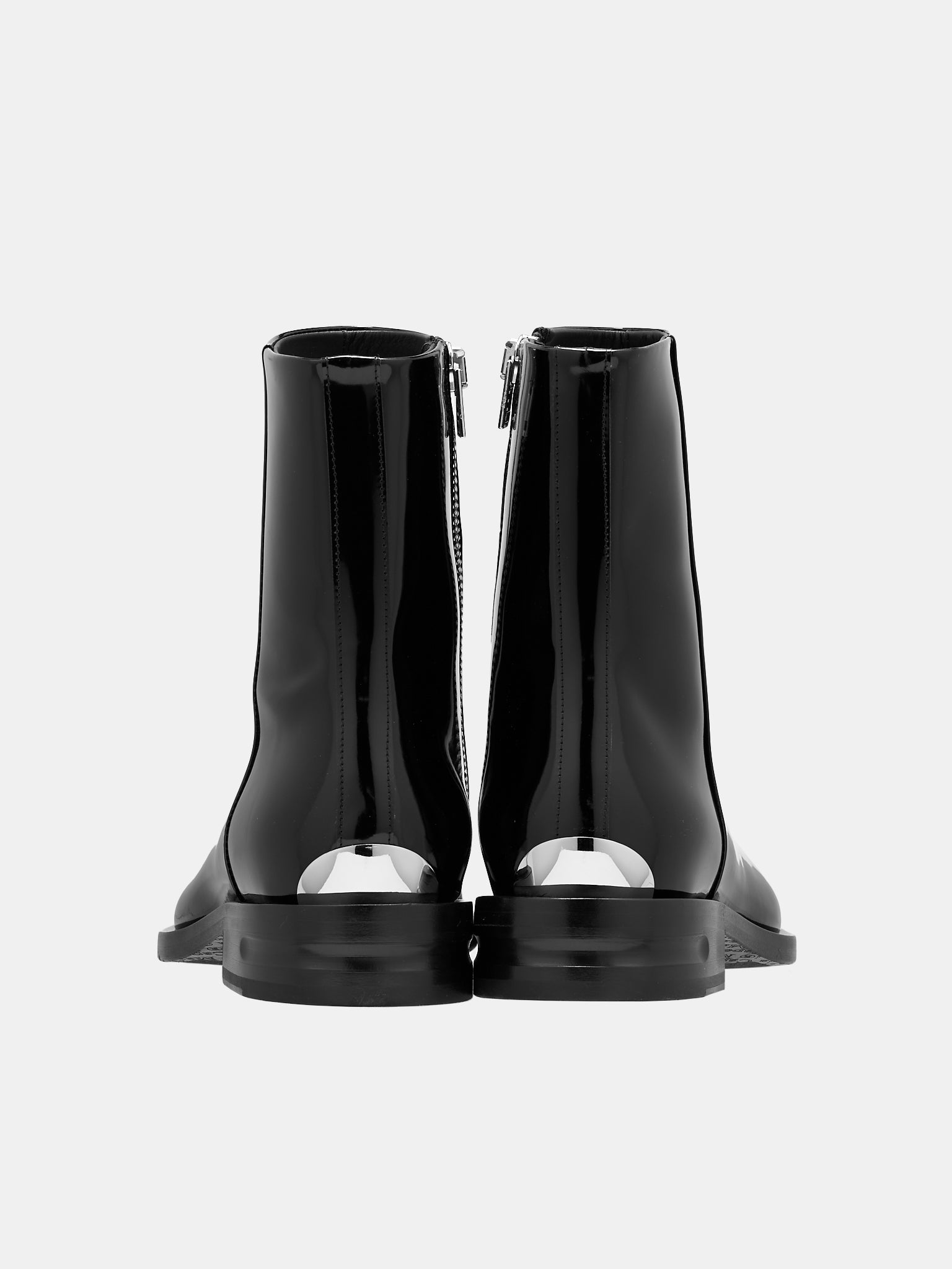 Patent Leather Boots (M2020-287-ABBRASIVATO-NERO)