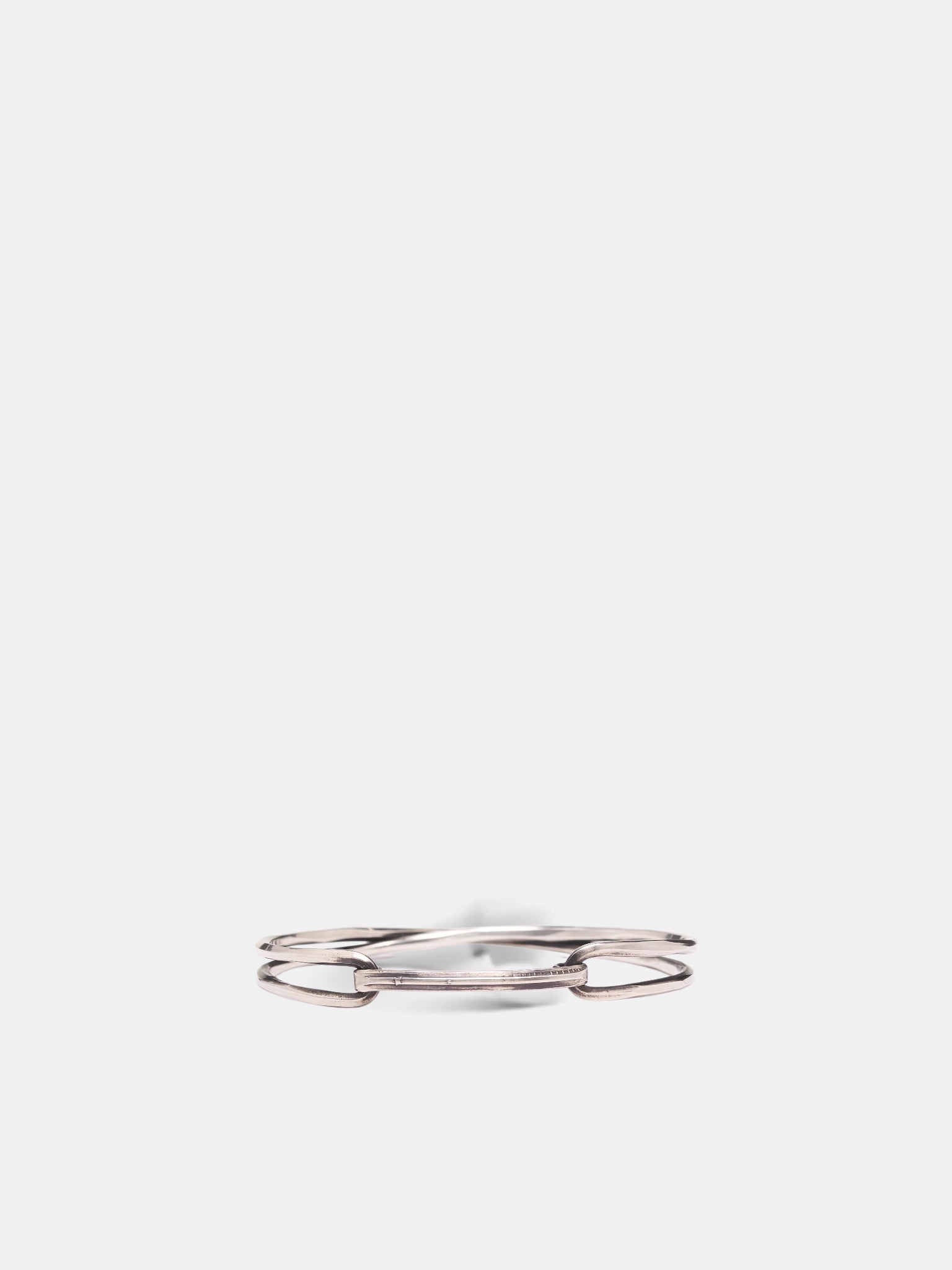 Silver Crossed Bracelet (M2211-F26-SILVER)