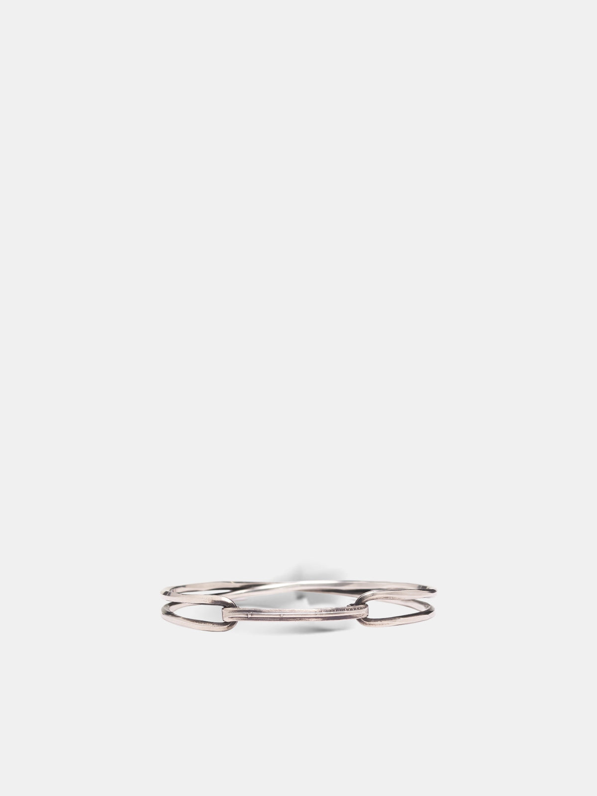 Silver Crossed Bracelet (M2211-F26-SILVER)